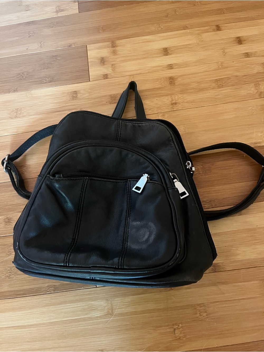 Wilson’s Real Leather black backpack